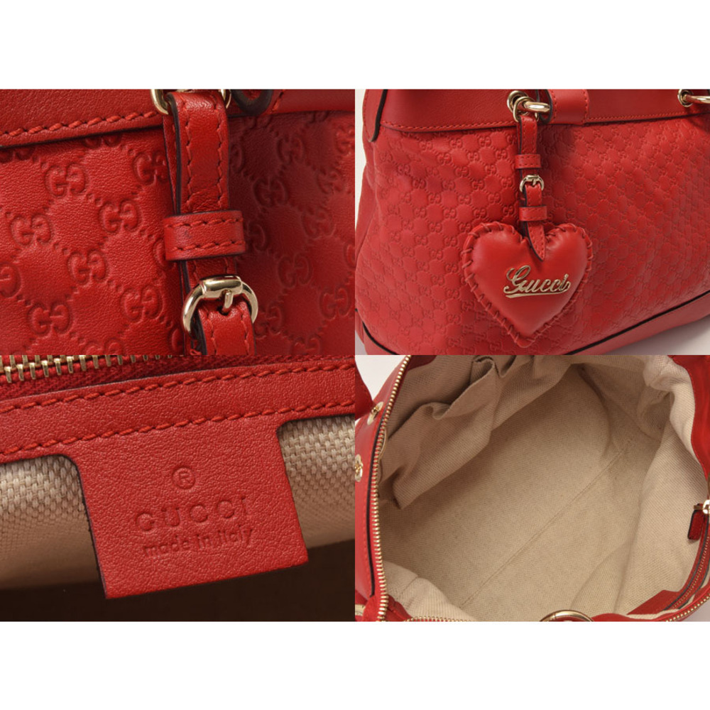 Gucci ssima Calfskin Red Handbag - Picture 9 of 11